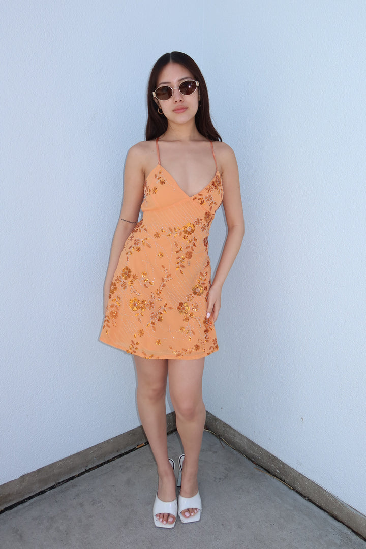 GOLDEN HOUR SEQUIN MINI DRESS