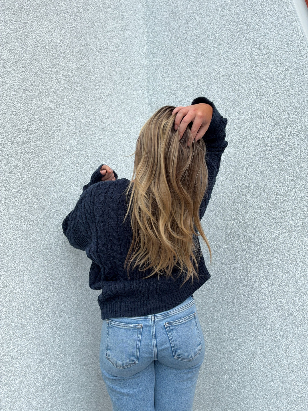 CANELLA CABLE KNIT SWEATER