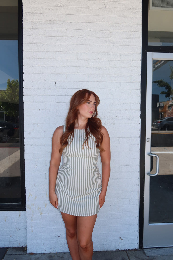 The Sylvester Striped Mini Dress
