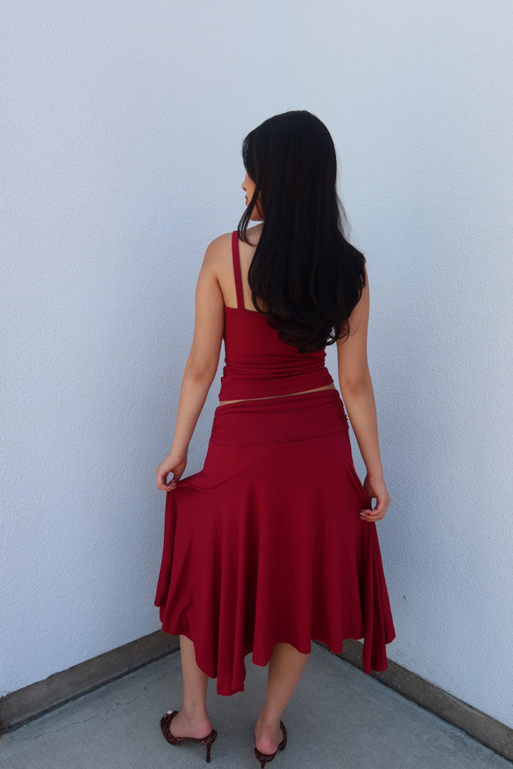 The Abigail Cami - Burgundy