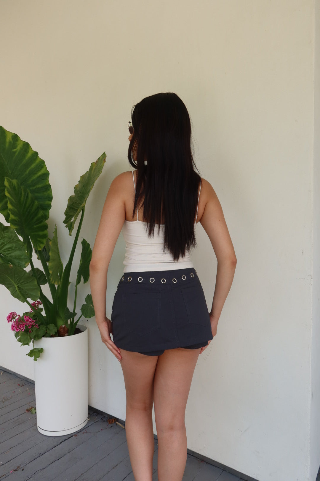 Loucia Low Waist Mini Skort - Navy