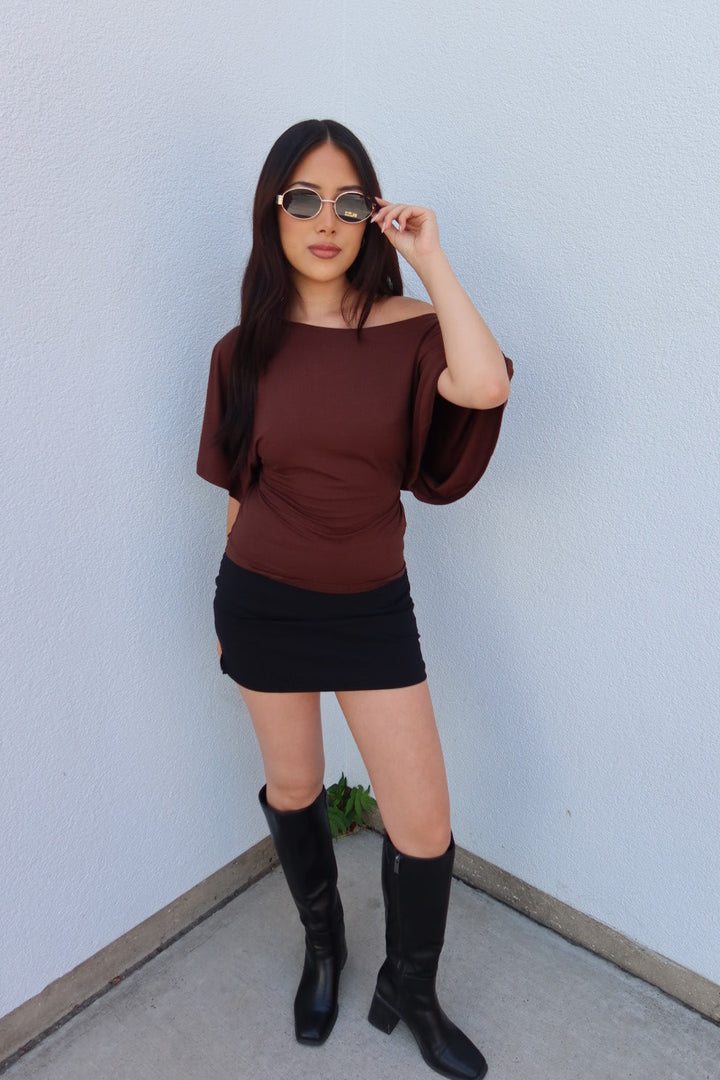 Lana Boat Neck Tie Back Knit Top