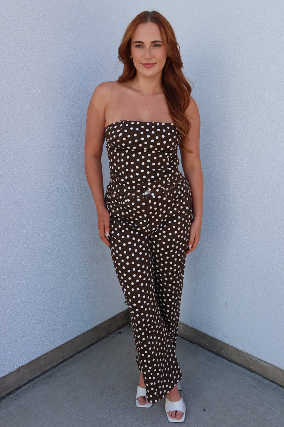 Polly Polka Dot Barrel Pants