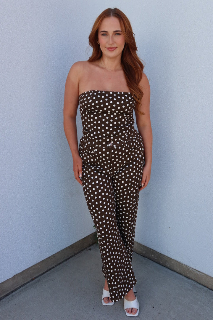 Polly Polka Dot Barrel Pants