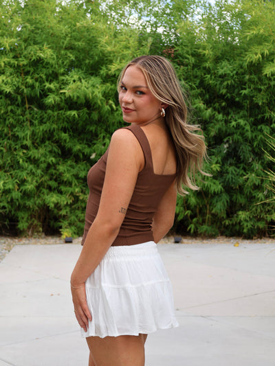 MARZA SQUARE NECK TANK