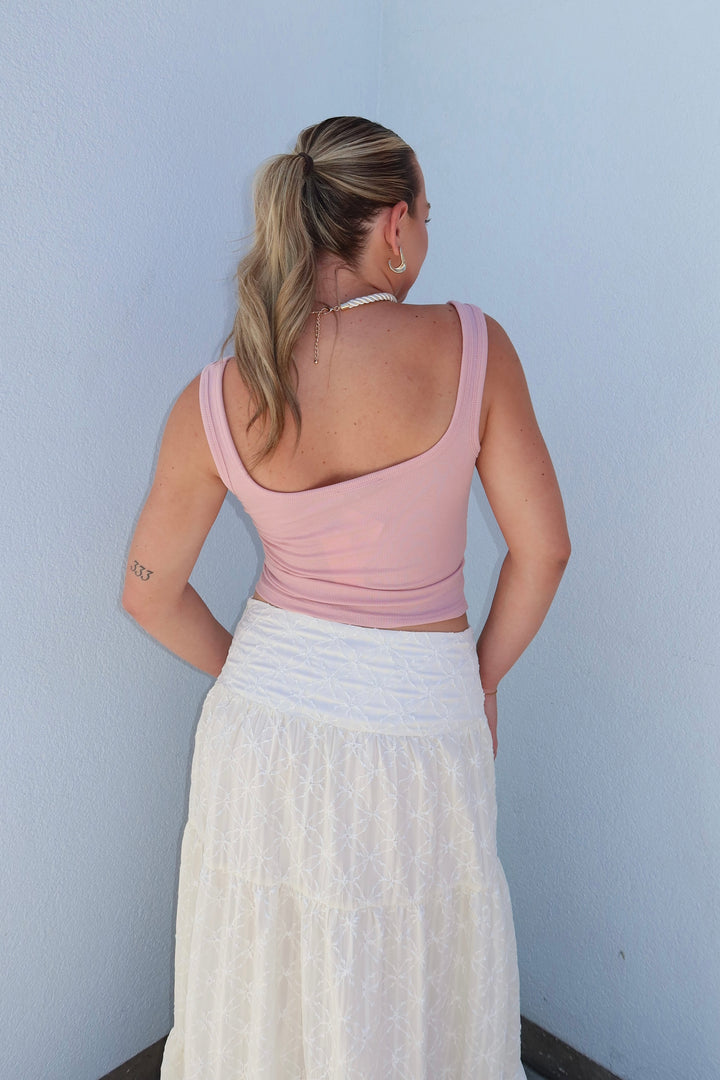 The Genesis Starfish Beaded Ribbed Tank