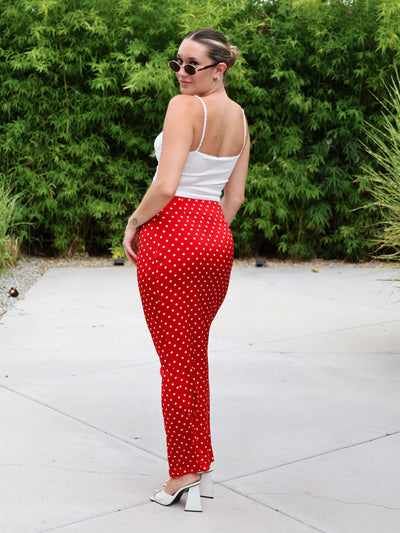 VALERO POLKA DOT MAXI SKIRT