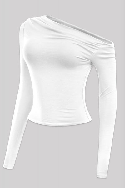 ARTHIE ASYMETRICAL LONG SLEEVE TOP