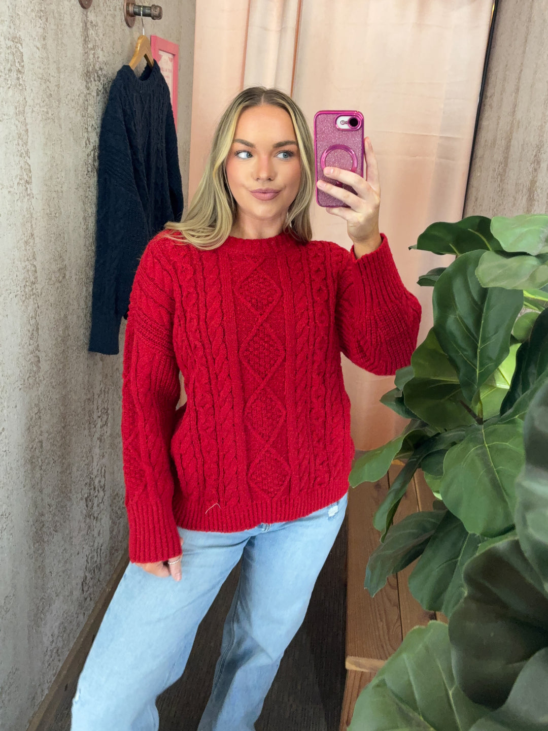 CANELLA CABLE KNIT SWEATER
