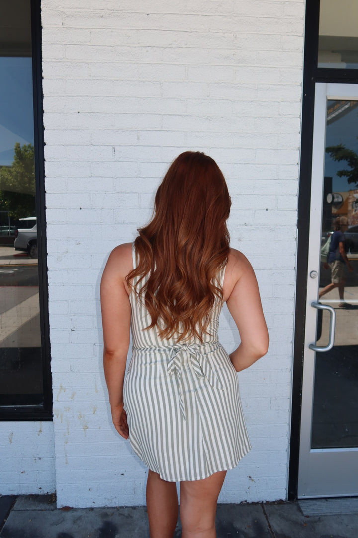 The Sylvester Striped Mini Dress