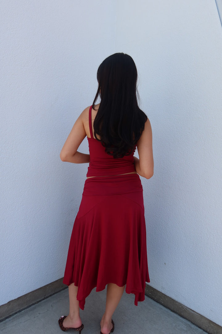 The Abigail Cami - Burgundy