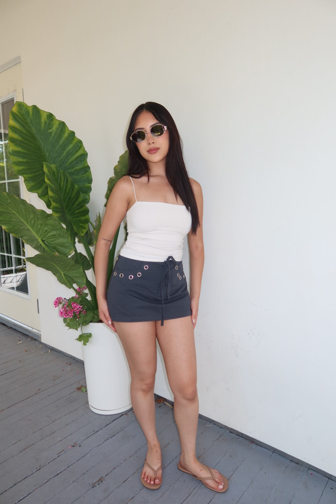 Loucia Low Waist Mini Skort - Navy