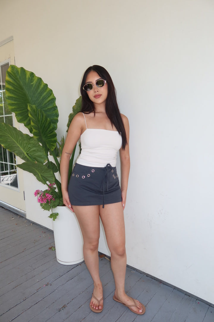 Loucia Low Waist Mini Skort - Navy