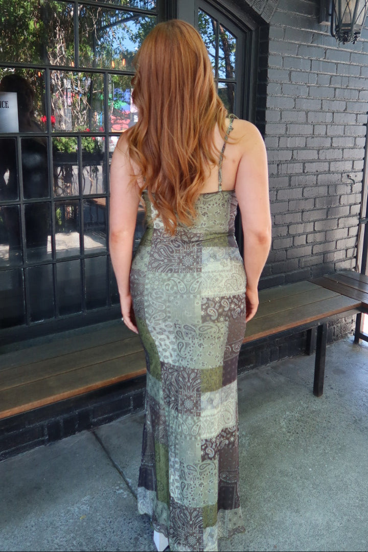 Imani Paisley Midi Dress