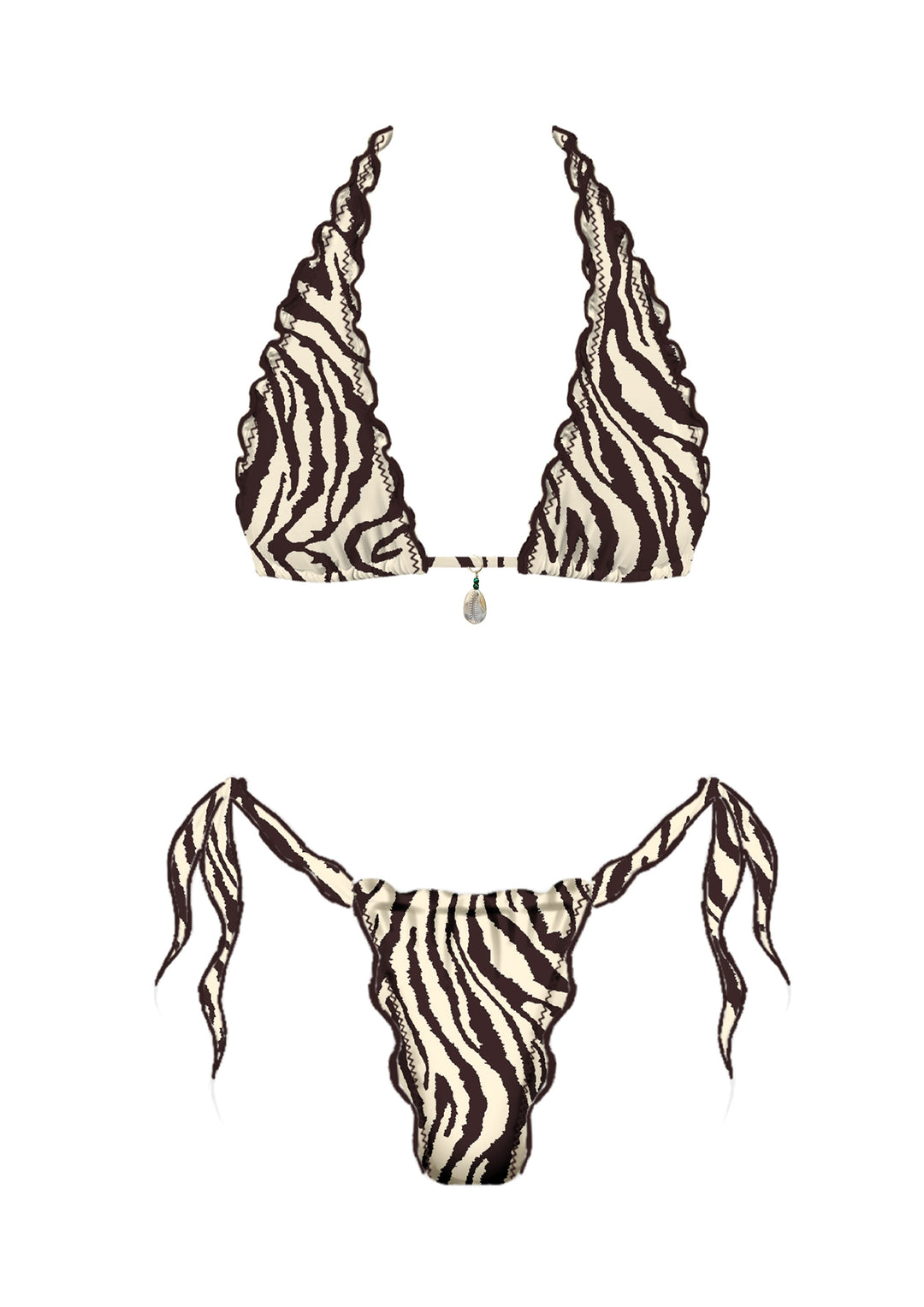 The Wild Coast Zebra Bikini Set