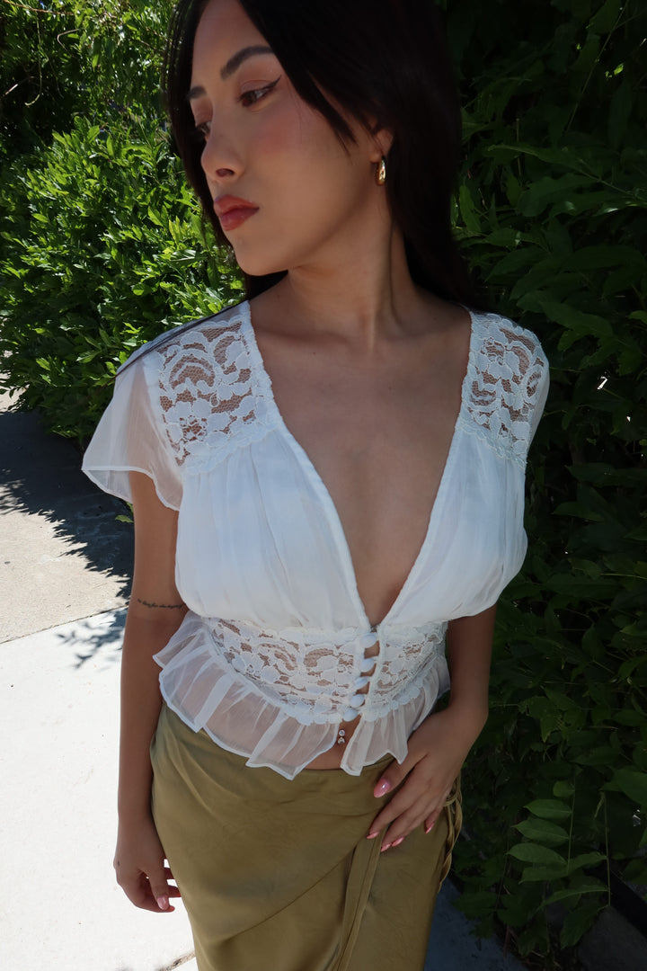 The Darling Lace Top - White