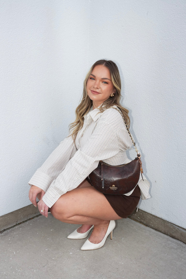 SEASIDE STRIPES LACE UP SHIRT