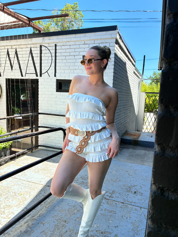 RUFFLE ME UP ROMPER