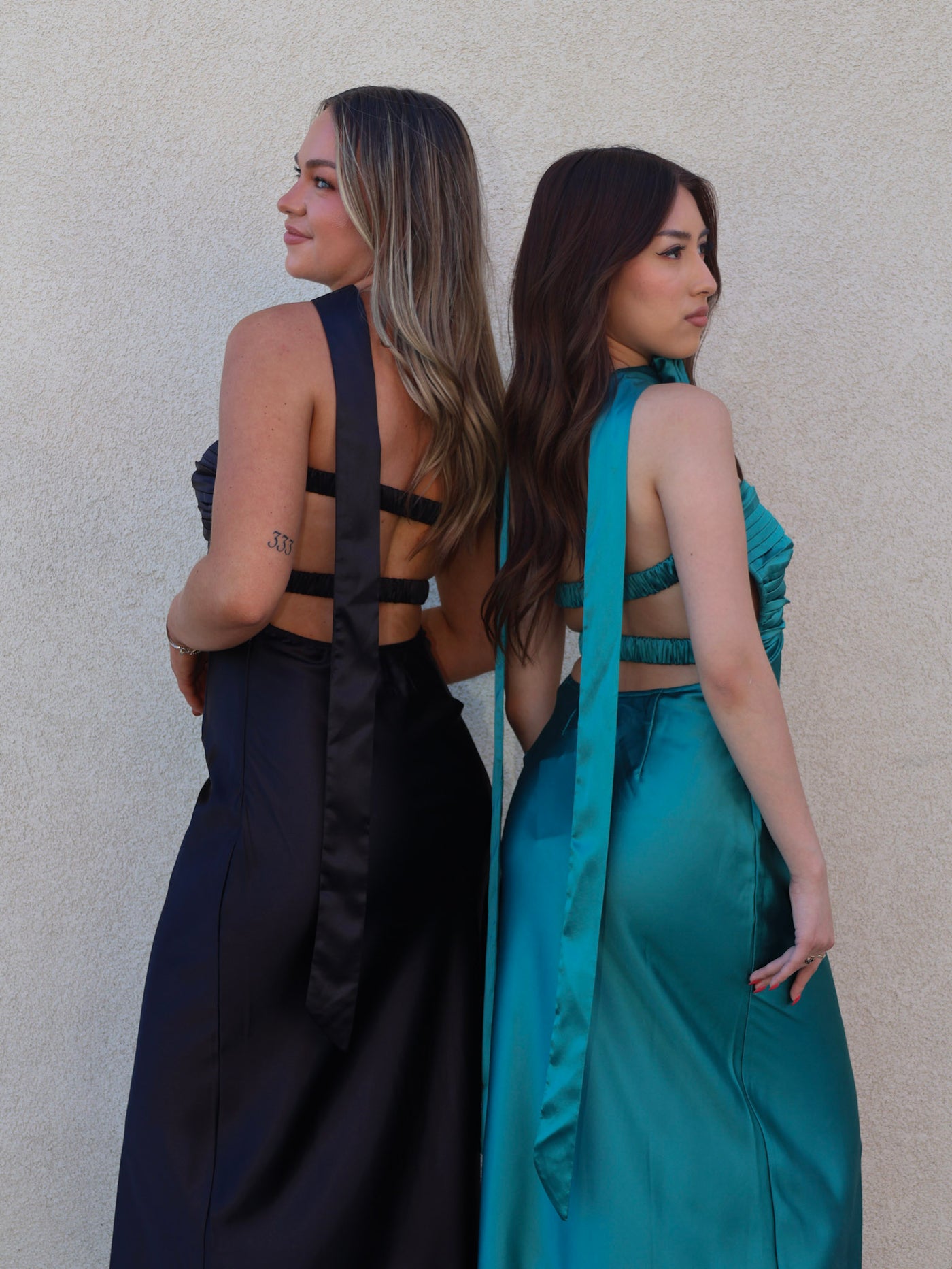 ANNIE SATIN MAXI DRESS