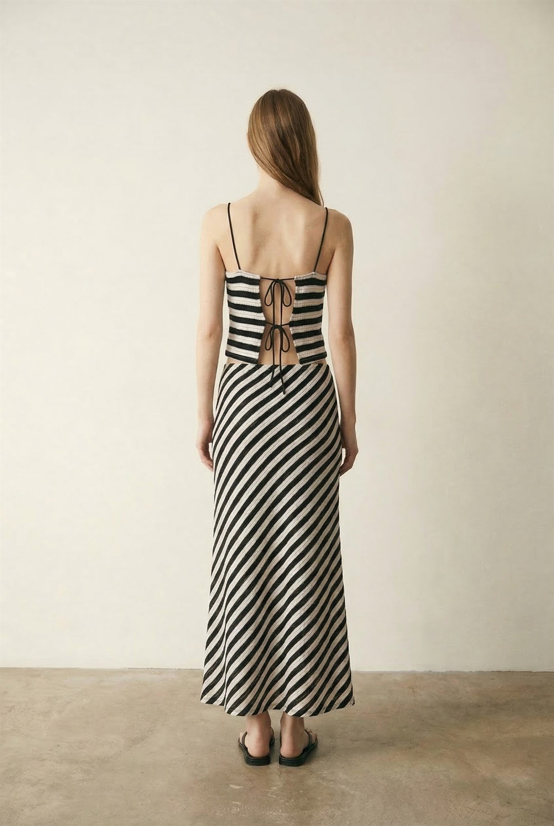 Ranada Stripe Knit Maxi Skirt