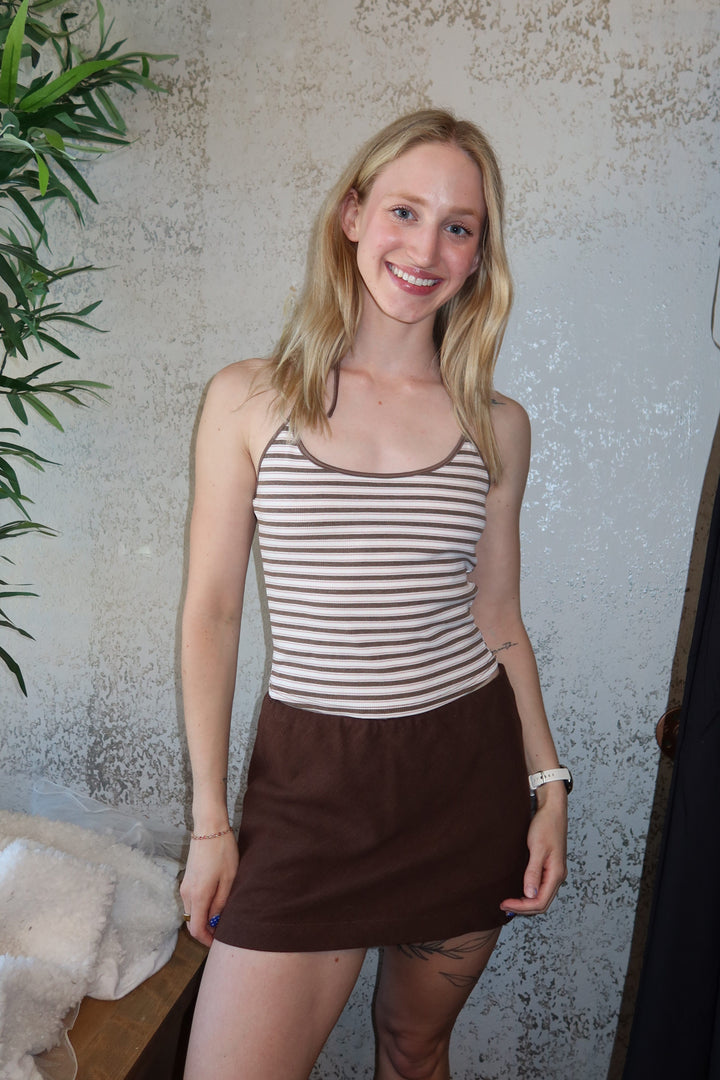 Lennox Striped Halter Top