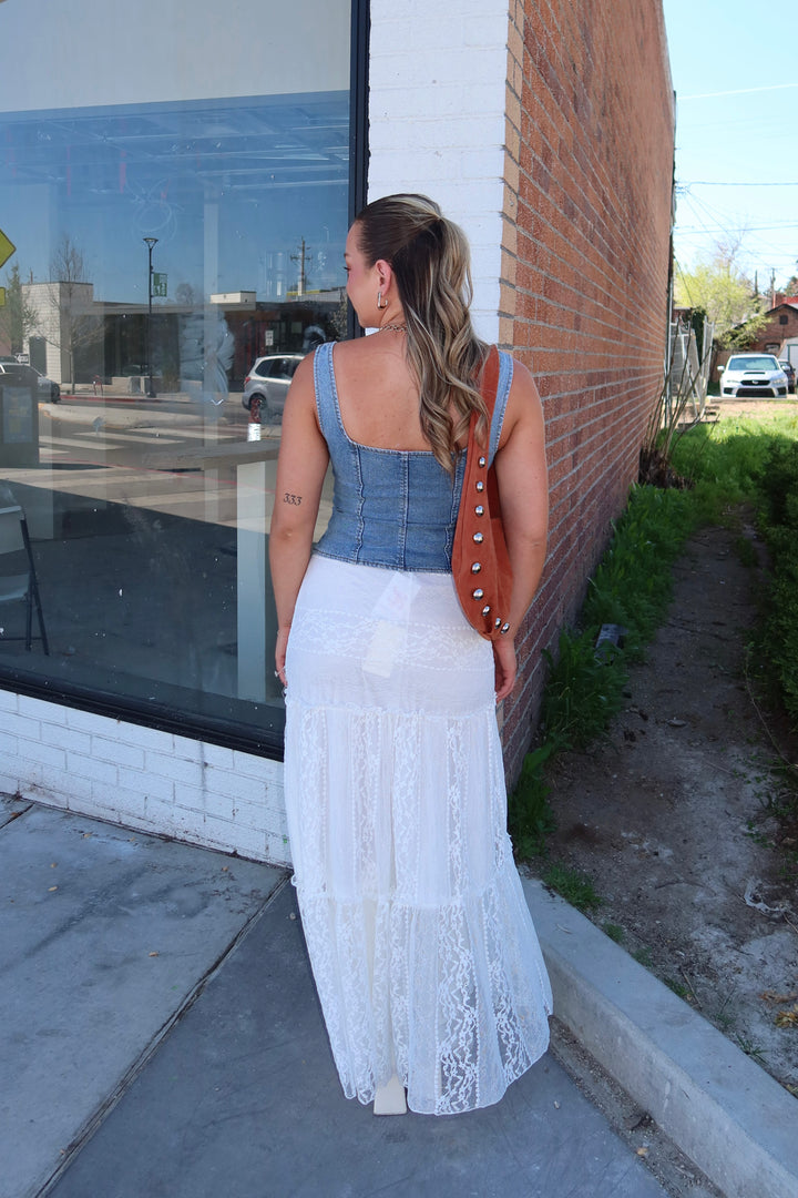 ENCHANTED LACE MAXI SKIRT