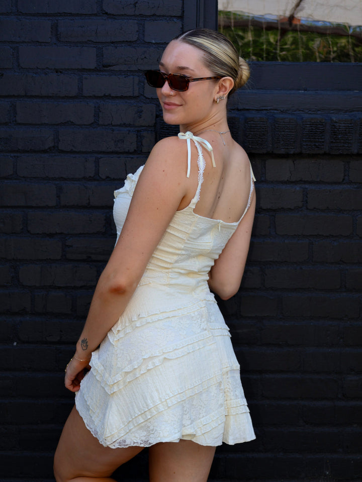 MARGARET LACE MINI DRESS