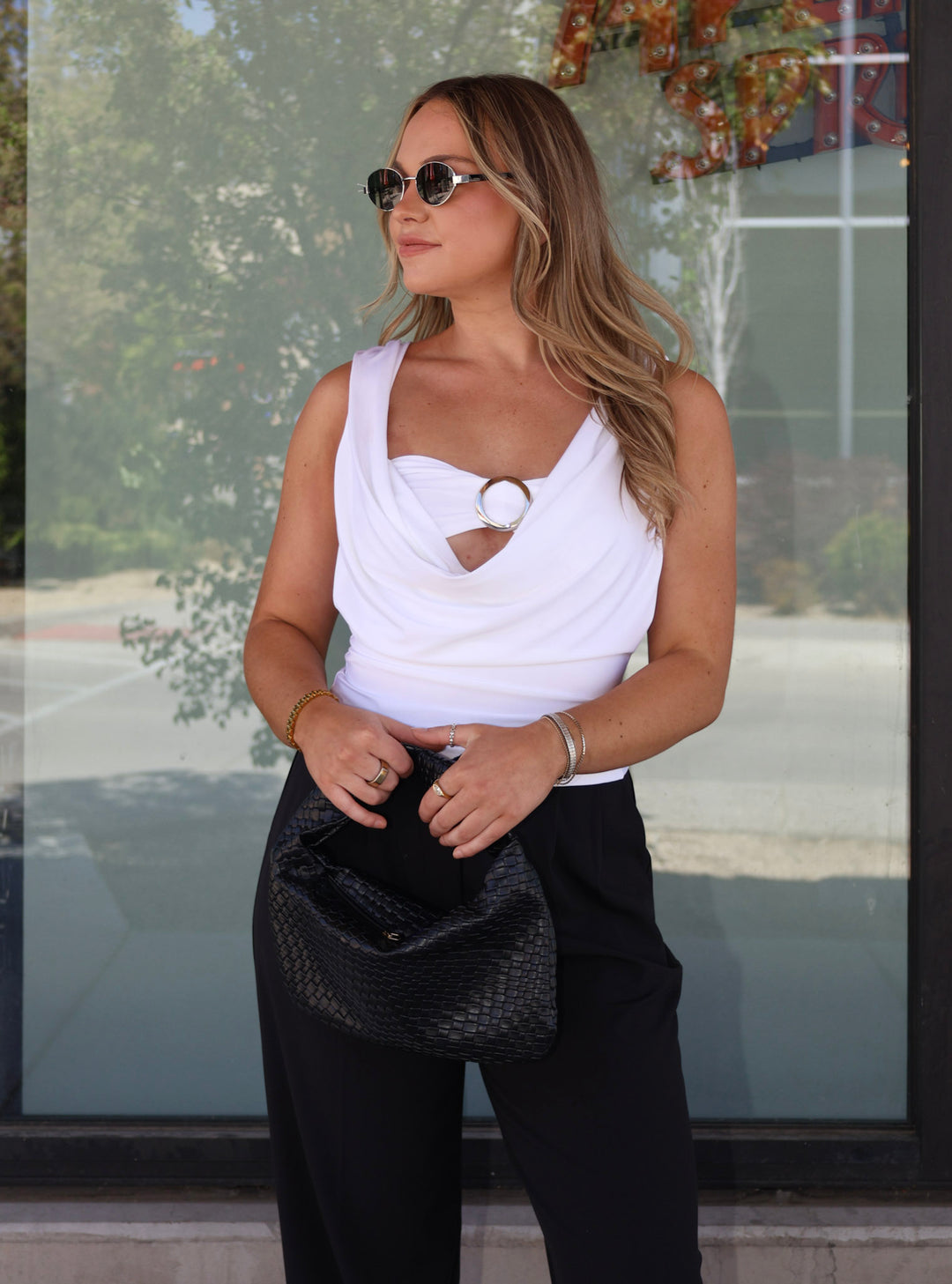 QUINLEY COWL TOP