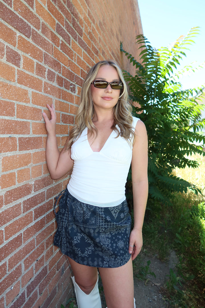 Deep Dive Top - White