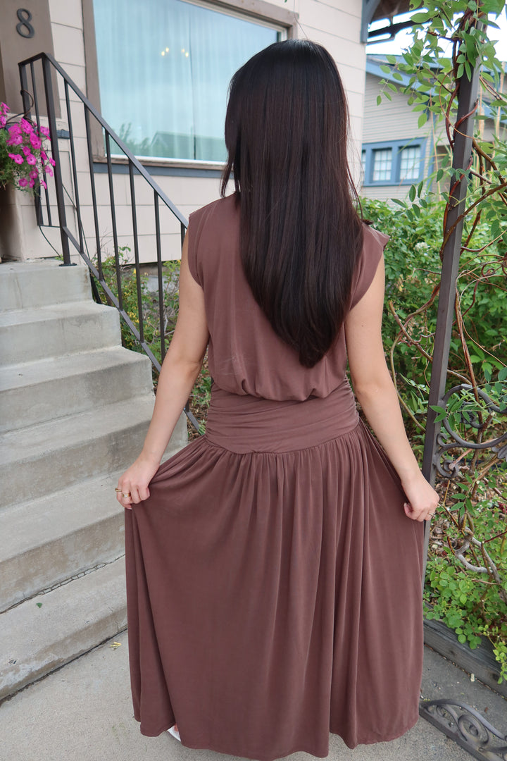 The Elaia Balloon Top — Mocha