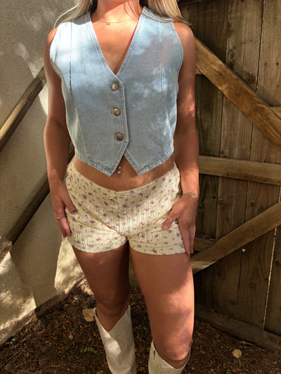 COBAL FLORAL SHORTS