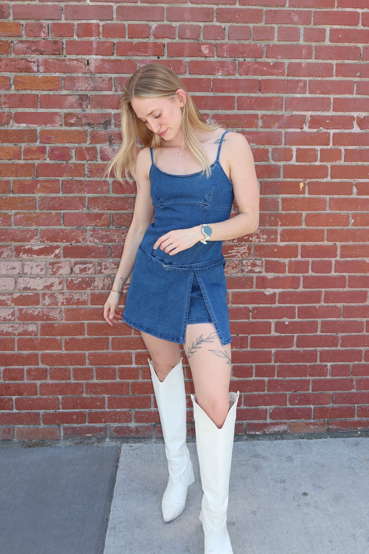 The Blueprint Denim Mini Dress