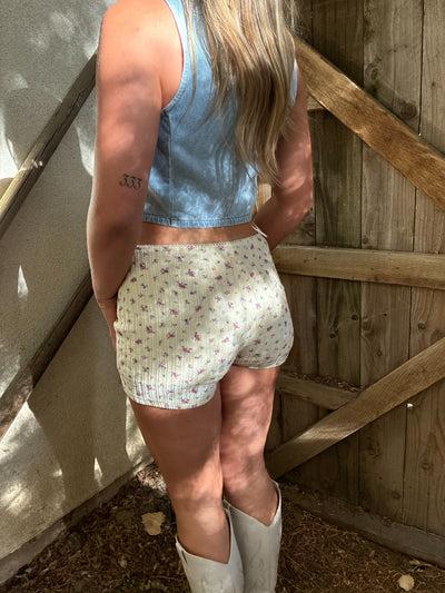 COBAL FLORAL SHORTS