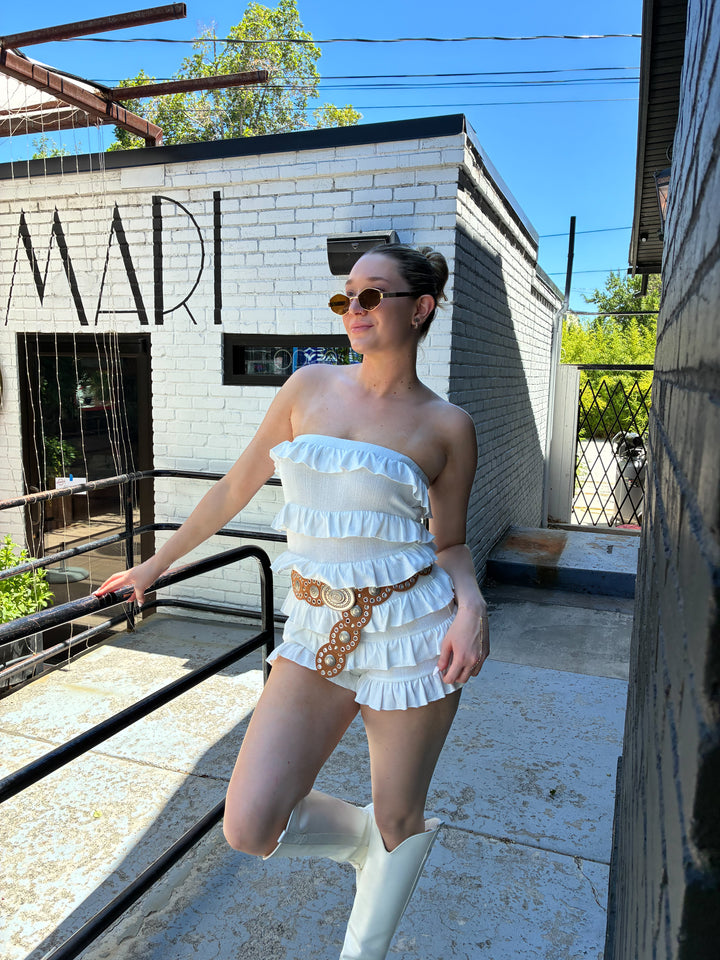 RUFFLE ME UP ROMPER