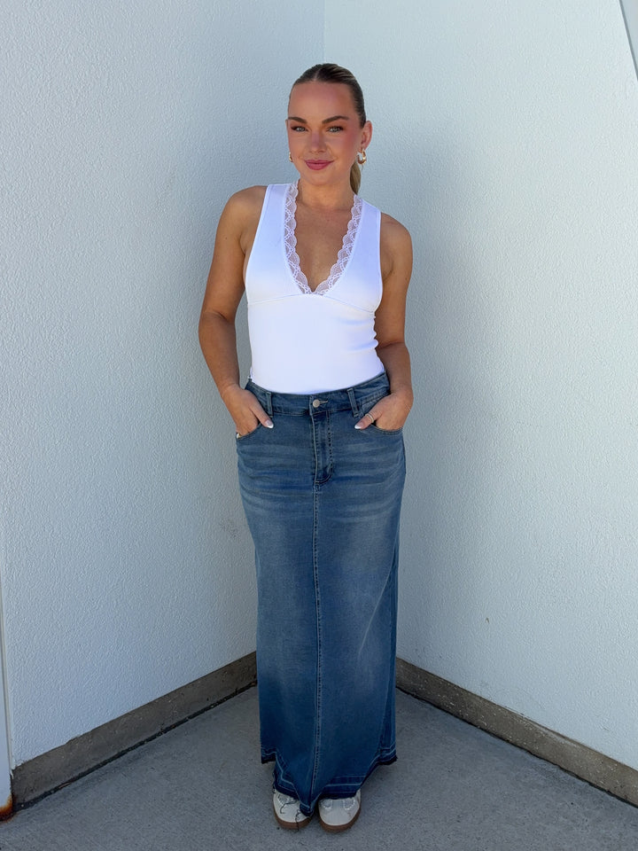 BASELINE DENIM MAXI SKIRT