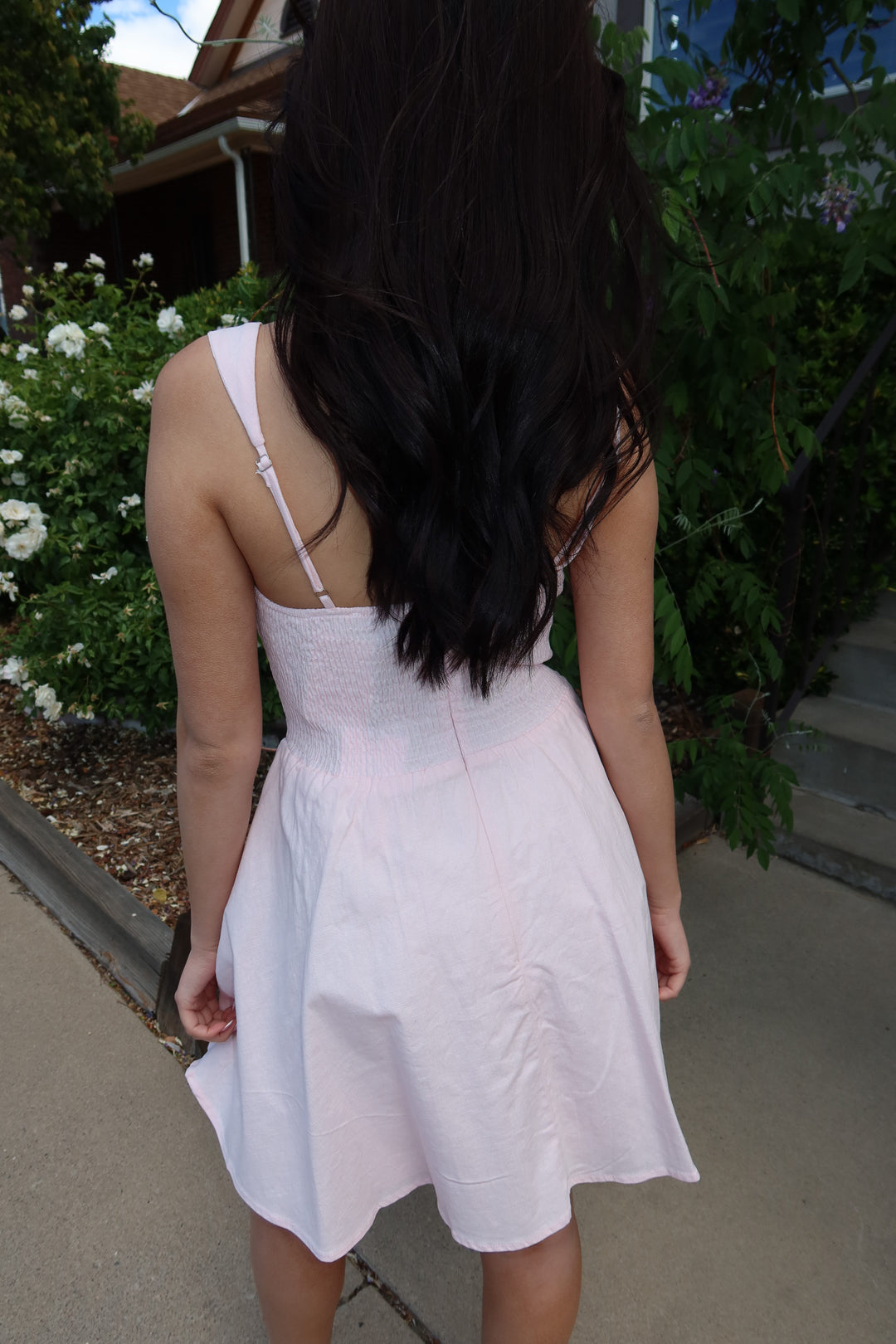 Blush Fit & Flare Sweetheart Mini Dress