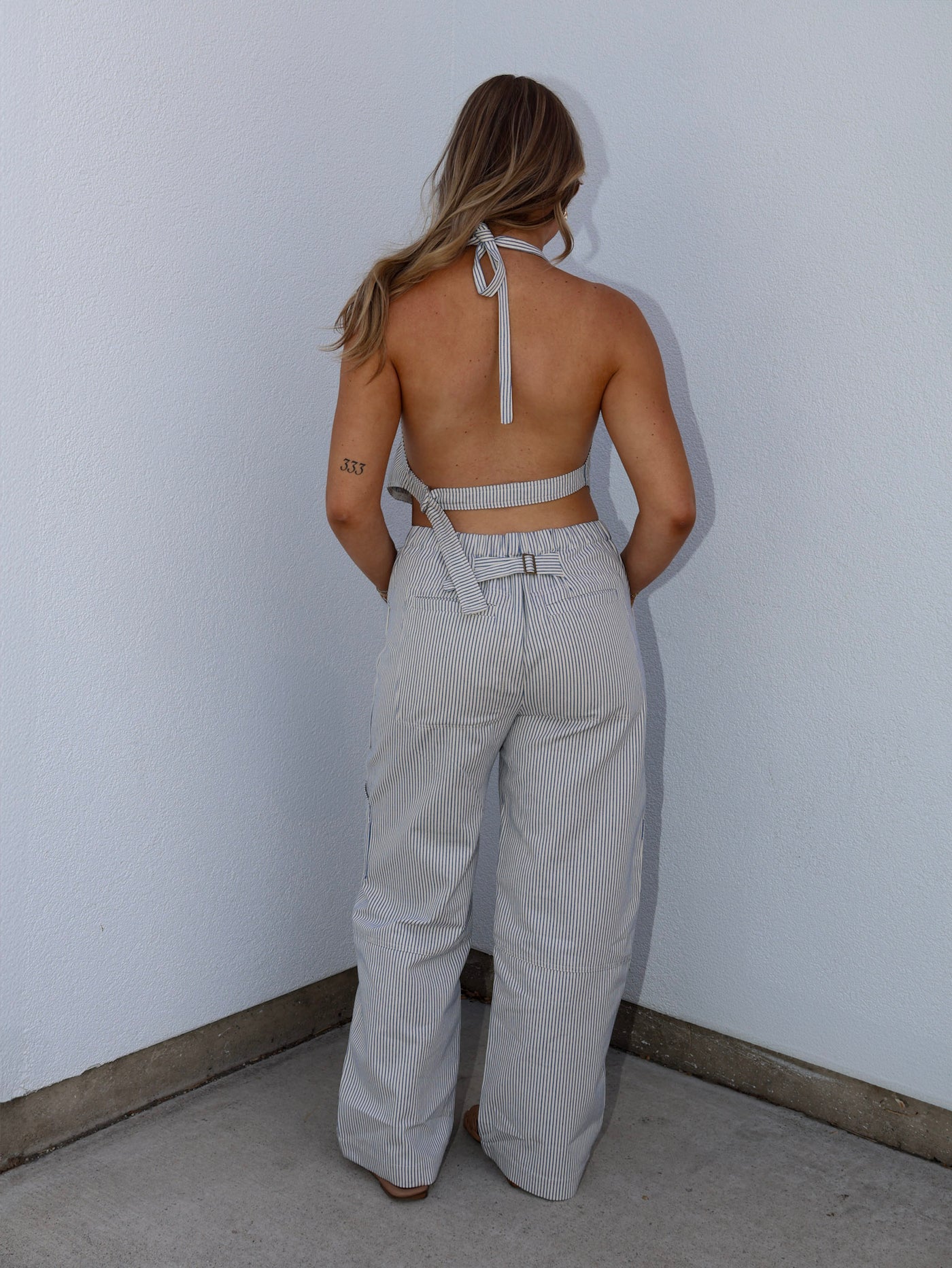 HARBOR STRIPE TWILL PANTS