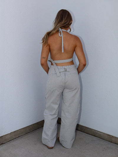 HARBOR STRIPE TWILL PANTS