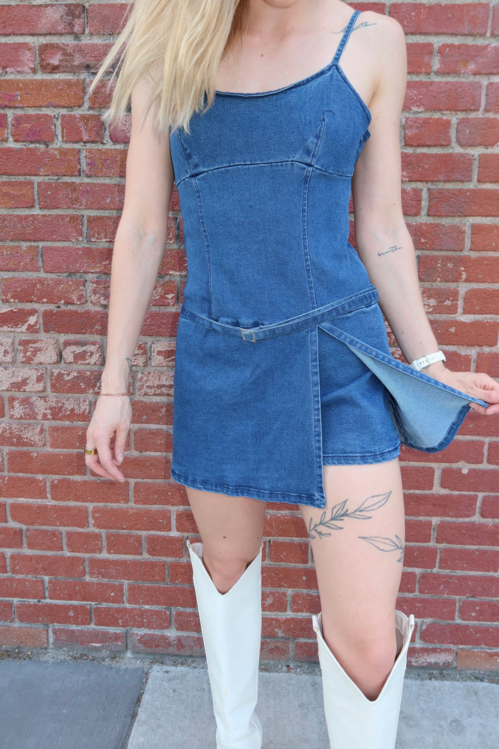 The Blueprint Denim Mini Dress
