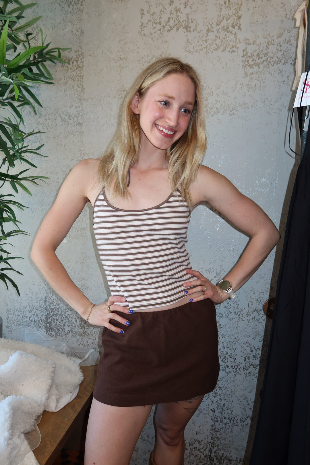 Lennox Striped Halter Top