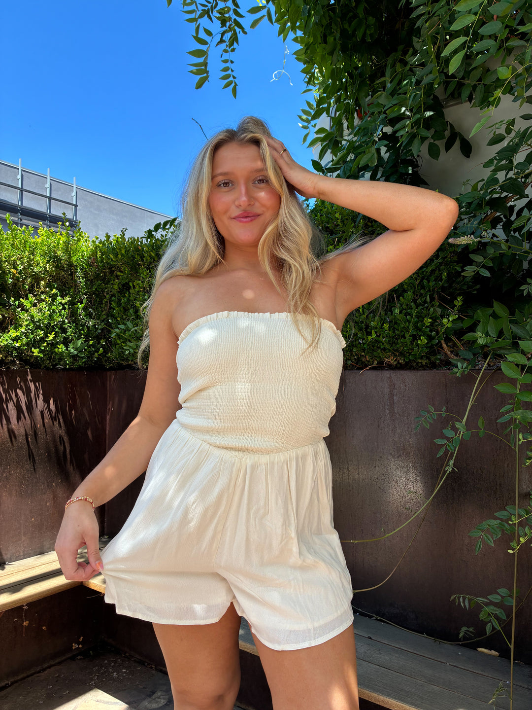 SANDY STRAPLESS ROMPER