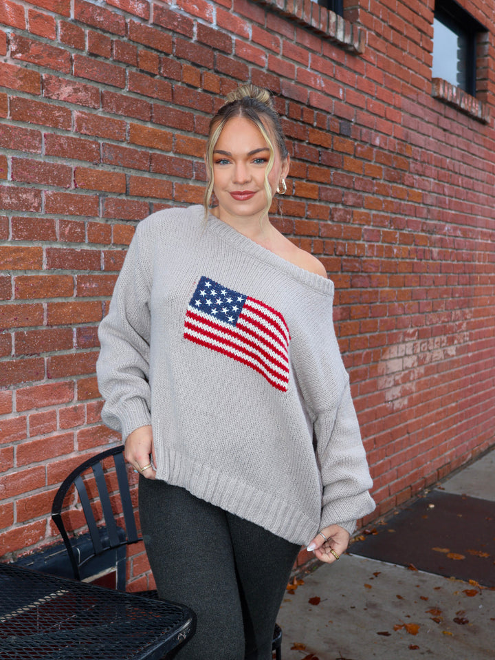 BRANDI FLAG SWEATER