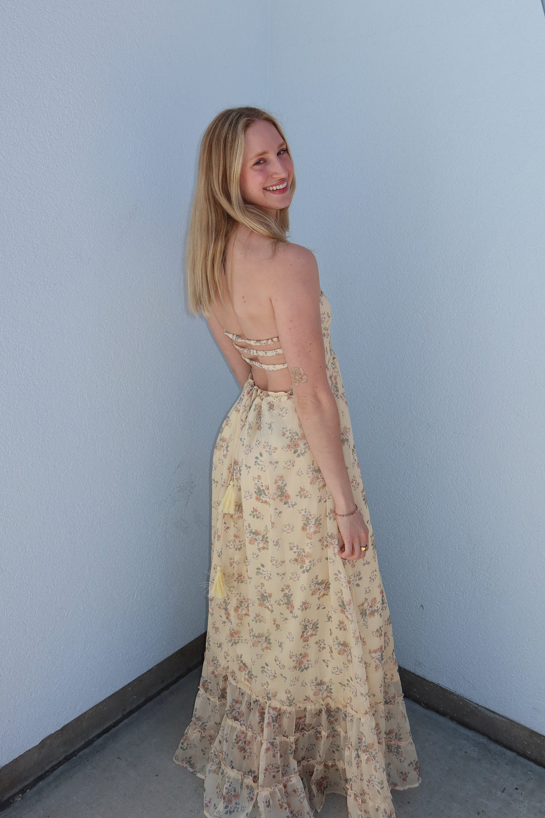 Jones Floral Smocked Maxi Dress