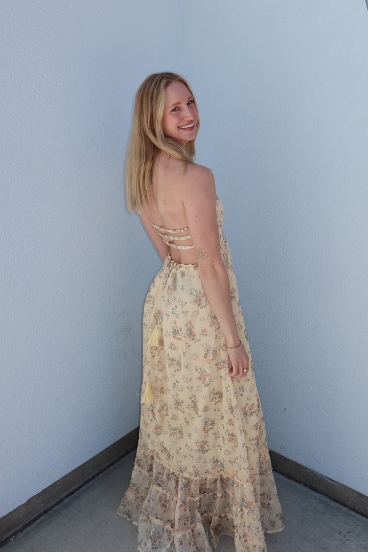 Jones Floral Smocked Maxi Dress