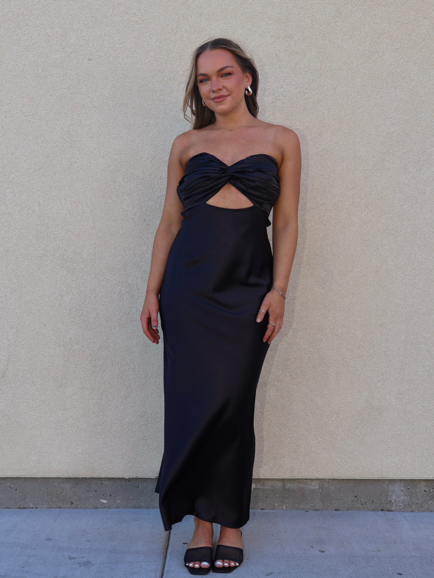 ANNIE SATIN MAXI DRESS