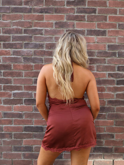 LILA LACE HATER MINI DRESS