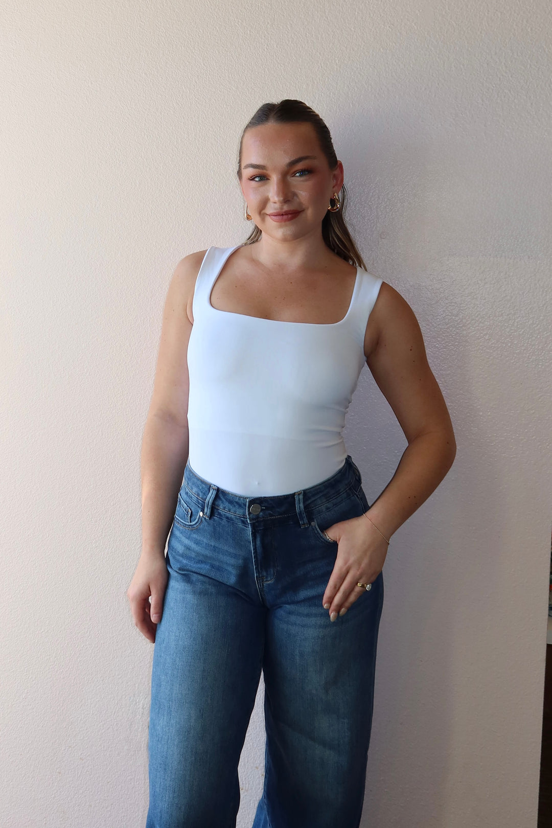 SQUARE NECK TANK BODYSUIT