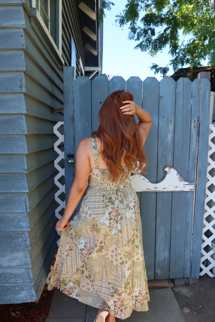 The Renaissance Corset Midi Dress