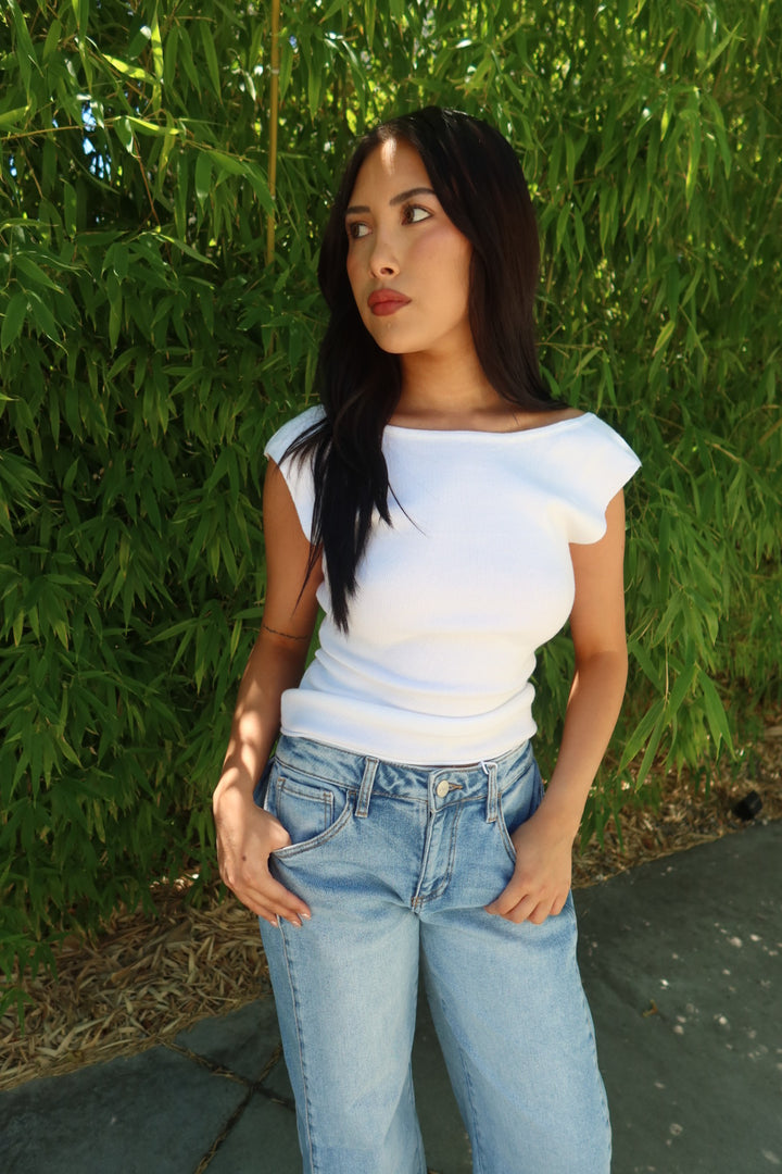 Bridgett Boat Neck Top