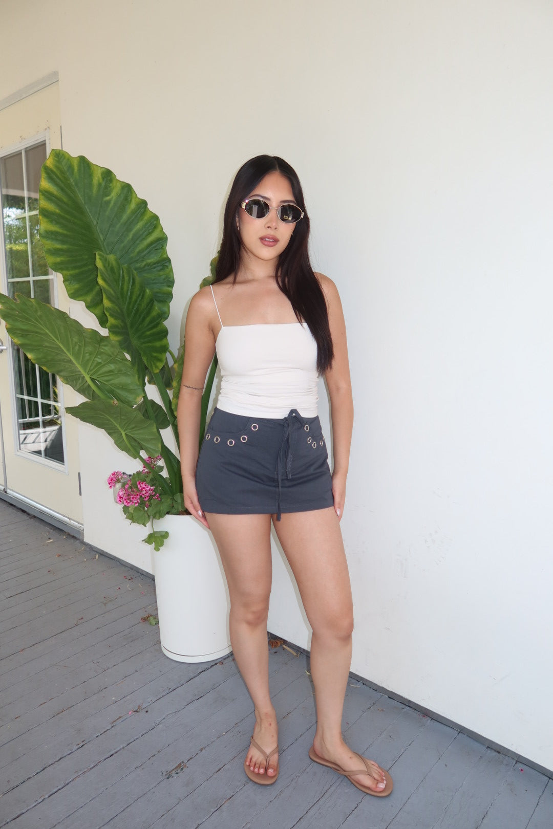 Loucia Low Waist Mini Skort - Navy